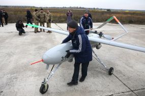 Trial of an unmanned aerial vehicle