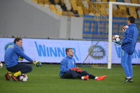 Open training of the national team of Ukraine on football