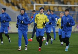 Open training of the national team of Ukraine on football