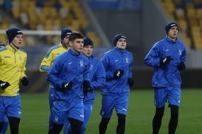 Open training of the national team of Ukraine on football