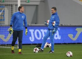 Open training of the national team of Ukraine on football