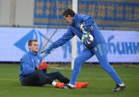 Open training of the national team of Ukraine on football