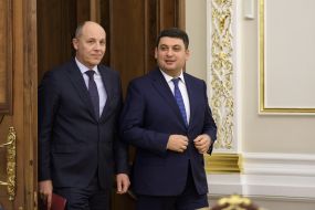 Vladimir Groysman and Andrey Parubiy