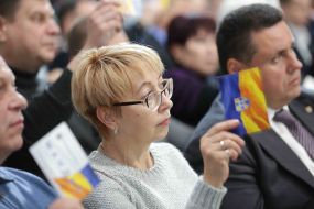 Participant of the party congress "People's Front"