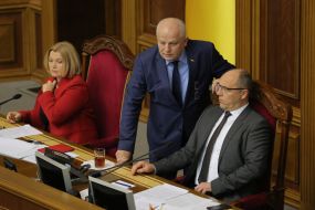 Irina Gerashchenko, Stepan Kubiv and Andrey Parubiy