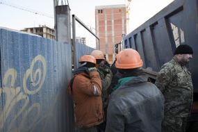 Строительство на месте Сенного рынка