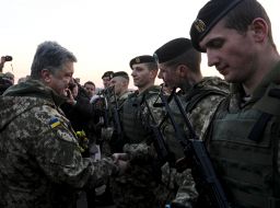Petro Poroshenko congratulated the Marines