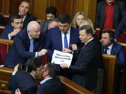 Stepan Kubiv, Vladimir Groisman and Oleg Lyashko