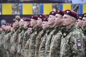 Servicemen of the Ukrainian Air Assault Forces