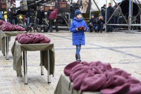 Церемония замены беретов десантников