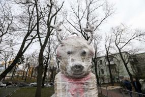 Sculpture of a deer