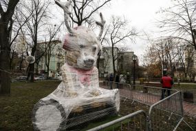 Sculpture of a deer