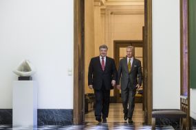 Petro Poroshenko and the King of Belgium Philippe