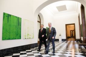 Petro Poroshenko and the King of Belgium Philippe