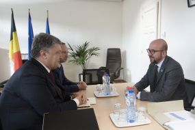 Петр Порошенко та Шарль Мишель