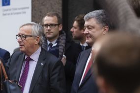Petro Poroshenko and Jean-Claude Juncker