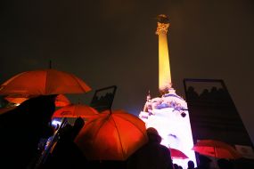 Illuminated Monument of Independence (Beregin)