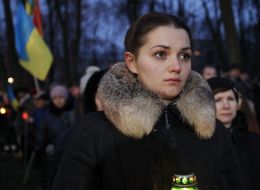 Участница мероприятий по случаю Дня памяти жертв Голодомора