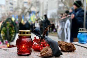 Pieces of black bread