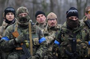 Participants in the exercises of territorial defense forces