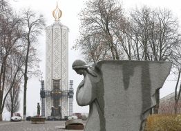 Memorial to Holodomor victims in Ukraine