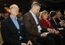 Alexey Reznikov, Vitali Klitschko and Yaroslav Johnson