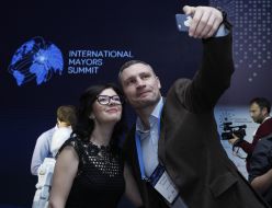 Vitali Klitschko and Irina Ozimok