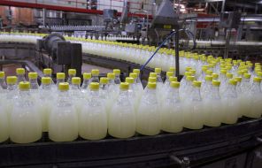 Bottles with carbonated drink "Schweppes"