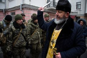 Отправка бойцов батальона патрульной полиции в зону АТО