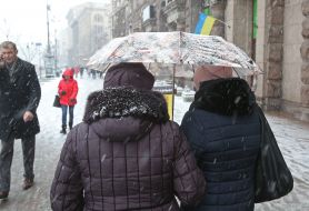 Снег в Киеве