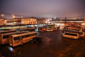 Рейсовые автобусы на Центральном автовокзале