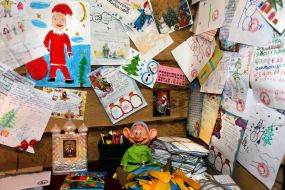 Children's drawings and letters to St. Nicholas