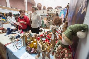 Участники благотворительной ярмарки