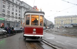 Excursion retro tram in Kharkov