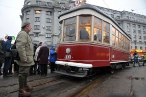 Excursion retro tram in Kharkov