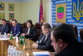 Grigory Samardak, Konstantin Bryl and Marina Poroshenko