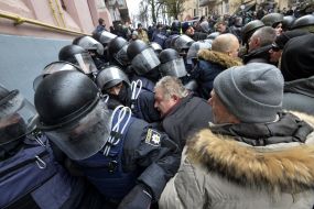 The clashes between law enforcers and supporters of Saakashvili