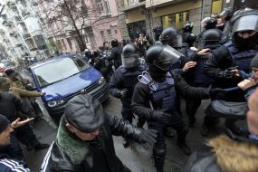 The clashes between law enforcers and supporters of Saakashvili