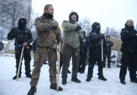 Participants of the protest action