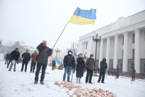 Participants of the protest action