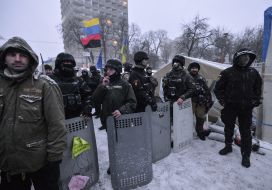 Participants of the protest action