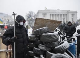 Participants of the protest action