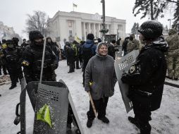 Participants of the protest action