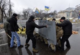 Participants of the protest action