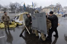 Participants of the protest action