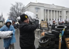 Protest action near VRU
