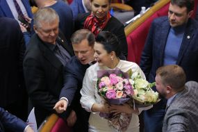 Oleg Lyashko and Valeria Zaruzhko