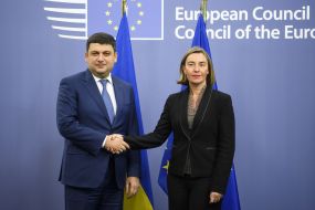 Vladimir Groisman and Federika Mogherini