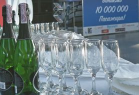 Champagne and glasses