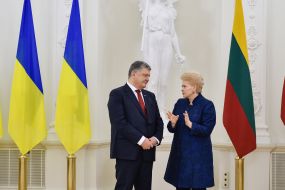 Petro Poroshenko and Dalia Grybauskaitė